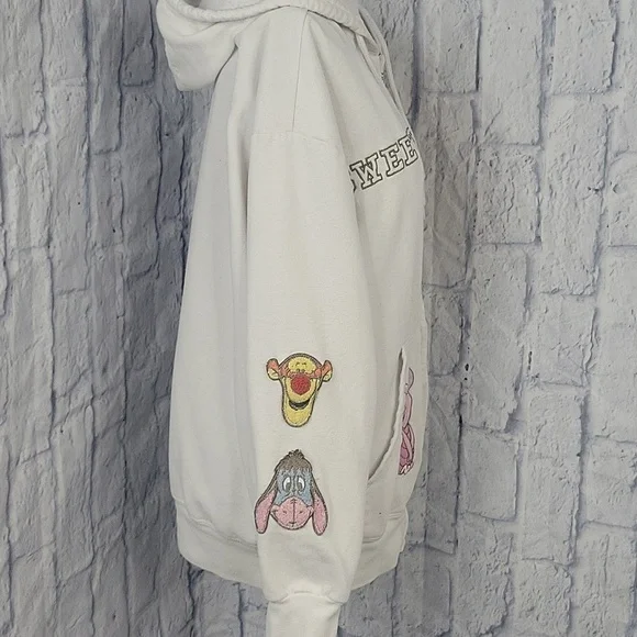 Disney White Hoodie with Winnie the Pooh and Friends Medium - Picture 8 of 12
